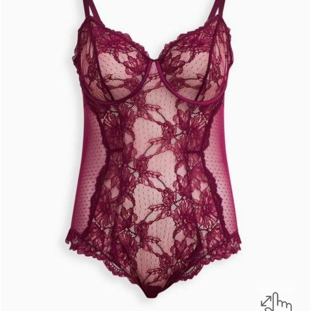 Torrid 1 piece bodysuit purple 3
